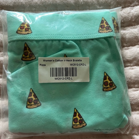 Stretch Cotton V-Neck Bralette - Picture 2 of 3